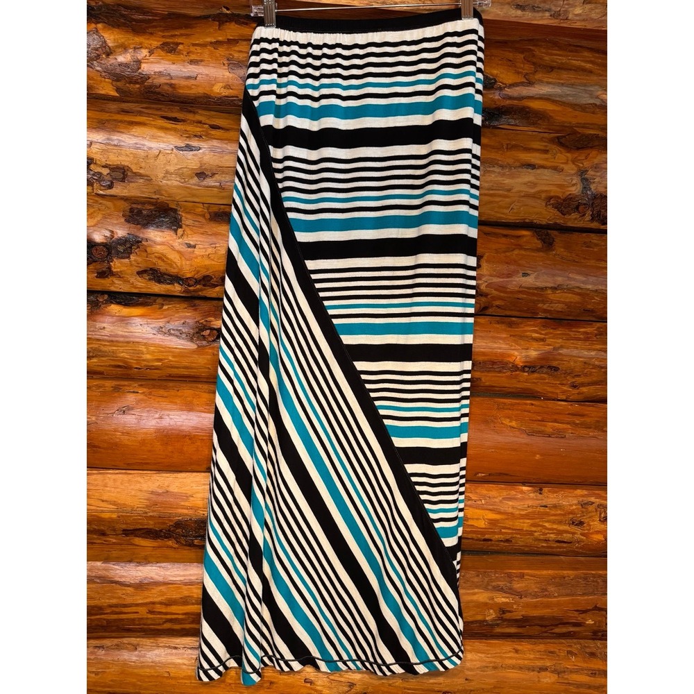 Sophie Max Striped Maxi Dress Size Large - Picture 3 of 5